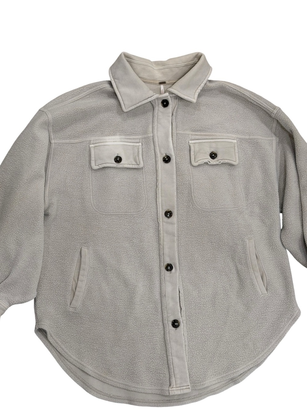 Free People Ruby Shacket In Stone - Picture 3 of 8